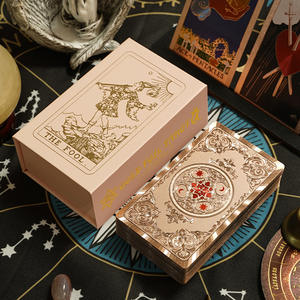 Tarocchi in lamina d'oro per principianti impostati con guida-mazzo divinatorio completo per decorazioni per la casa e cartomanzia - Product Image 1