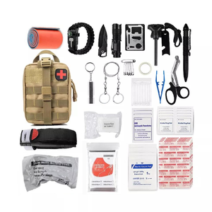 Bolsa de botiquín de primeros auxilios, botiquín de primeros auxilios de supervivencia para acampar al aire libre con suministros médicos de emergencia esenciales - Product Image 6