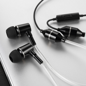 Auriculares estéreo con cable sin radiación EMF originales directos de fábrica con micrófono para mujeres embarazadas/menores/hombres de negocios - Product Image 3