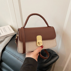 กระเป๋าถือผู้หญิงสไตล์วินเทจสั่งทำขายส่ง รุ่นใหม่ล่าสุด แฟชั่น<span class=keywords><strong>เกาหลี</strong></span> ทรงสี่เหลี่ยมเล็ก วัสดุ PU สะพายไหล่หรือสะพายข้าง - Product Image 3