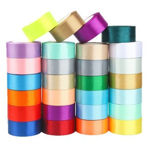 Nine-Colored <b>Ribbon</b> Satin <b>Ribbon</b> Roll 4Cm Solid Color Woven Diy Craft Gift Box Tie Clothing Accessories - Product Image 4