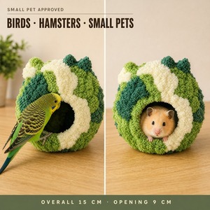 Cama Redonda de Felpa para Pájaros, Casa Cálida para Dormir, para Loros, Periquitos y Calopsitas, para Interiores en Invierno - Product Image 2