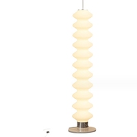 Lampe sur pied en verre de style nordique moderne avec lumières LED, éclairage décoratif pour chambre à coucher et salon