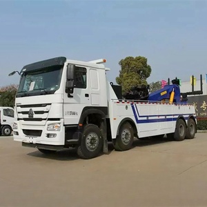 Vente directe usine – Camion de dépannage HOWO 8x4 25-30T avec grue de levage pour services d'urgence routière - Product Image 1