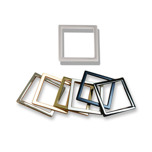 Square Metal Box Frame Buckle 30mm Inner Diameter Alloy Mirror Electroplating Casual Belt Buckles For Men And Women - Product Image 1