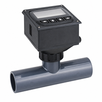 Medidor de Flujo de Agua Totalmente de Plástico con Conexión por Enchufe, Control por Lotes y Alarma de Alta y Baja Presión, Estándar DIN ANSI, IP65, para Tuberías de UPVC y Sistemas de Ósmosis Inversa