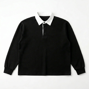 Camisetas de rugby de diseño moderno, 100% algodón teñido liso, transpirables, para exteriores, unisex, con MOQ bajo. - Product Image 1