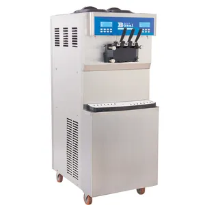 Automatic Soft Serve Ice Cream Cone Making Machine Three Flavors Ice Cream Maker Frozen Yogurt Machine