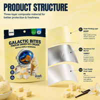 Sachets d'emballage alimentaire personnalisés haut de gamme à finition mate avec barrière intérieure en aluminium pour café, thé, collations et produits de vente au détail