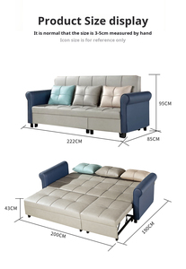 Sofá <span class=keywords><strong>cama</strong></span> plegable moderno y cómodo de terciopelo, sillón convertible de <span class=keywords><strong>dos</strong></span> <span class=keywords><strong>plazas</strong></span> para dormitorio y sala de estar para villas, venta al por mayor - Product Image 4