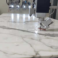 Scie à pont 5 axes pour la découpe de pierre, routeur CNC pour le travail des dalles de granit et de pierre artificielle