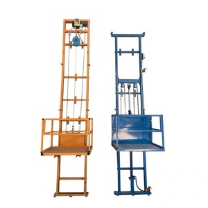 Ascenseur de construction électrique, capacité de 500kg, nouveau noyau de moteur à corde métallique de 3m, 6m et 12m pour ascenseur de fret d'entrepôt extérieur - Product Image 3
