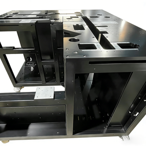 Vietnam OEM Aluminum Alloy Sheet Metal Bending CNC Milling Black Powder Coating Enclosure for Semiconductor Fabrication <b>Machine</b> - Product Image 1