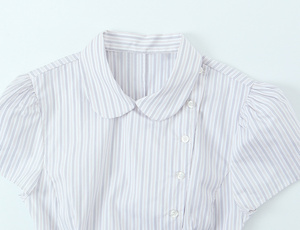 TAOP&ZA Nouvelle Collection Printemps 2026 – Chemise Courte <span class=keywords><strong>Femme</strong></span> Rayée en Popeline, Style Doux et Tendance, avec Col Peter Pan 2066010 - Product Image 3