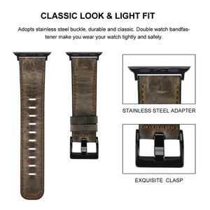 USENGKA High-end Genuino <span class=keywords><strong>Cinturino</strong></span> di Vigilanza del Cuoio 38mm/42mm/40mm/<span class=keywords><strong>44mm</strong></span> Per cinturini Per Orologi In <span class=keywords><strong>Pelle</strong></span> <span class=keywords><strong>Apple</strong></span> - Product Image 3