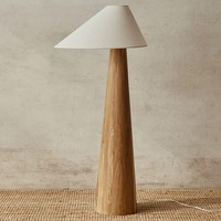 Lampe rétro en rotin tressé à la main, décoration d'hôtel et de restaurant, lustre artistique en rotin, lampe de sol en bois LED