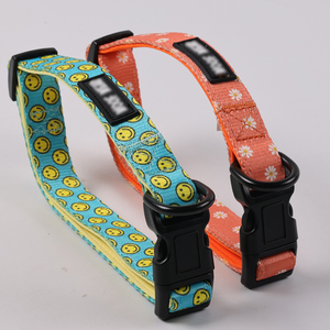 Okeypets, venta al por mayor, Collar personalizado para perros, ajustable, sin tirones, para caminar al aire libre, conjunto de collar y correa de perro de neopreno - Product Image 2