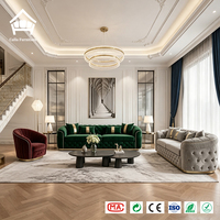Juego de Sofás Chesterfield de Lujo para Toda la Casa, Personalizado con Botones y Cristales, Muebles para Sala de Estar, Proyecto Integral para Villas y Hoteles