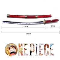 Épée Roronoa Zoro épée ensemble fait à la main en bambou Katana japonais épée accessoires