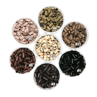 1000 piezas de microperlas de cobre de 3.4 mm * 6 mm para herramientas de extensión de cabello con punta I de 1g, microperlas para extensiones de cabello con punta I