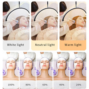 <span class=keywords><strong>Lampe</strong></span> métallique demi-lune HD-P5 <span class=keywords><strong>de</strong></span> 21 pouces avec télécommande pour nail art, broderie <span class=keywords><strong>de</strong></span> sourcils et extensions <span class=keywords><strong>de</strong></span> cils, dotée d'un support au sol avec rangement - Product Image 3