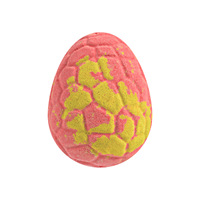 Bombe de bain effervescente en forme d'œuf de dinosaure pour enfants, avec huiles essentielles et sel de bain