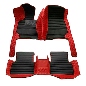 Alfombrillas de Coche de Cuero de Lujo Personalizadas, Impermeables, Antideslizantes, Cobertura Total Delantera y Trasera, Negras y Rojas, Compatibles con el 96% de los Modelos de Coche - Product Image 2