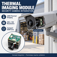 Module de caméra thermique non refroidie 256x192 12um VOx LWIR, noyau d'imagerie thermique USB UVC CVBS MIPI UART, système embarqué OEM