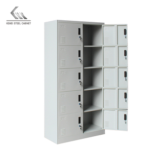 Classeur de stockage de bureau en acier à <span class=keywords><strong>5</strong></span> couches <span class=keywords><strong>Casier</strong></span> en métal à double porte Armoire à 10 <span class=keywords><strong>tiroirs</strong></span> - Product Image 6