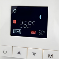Thermostat intelligent TELIN AC504 pour chauffage par le sol, programmable 7 jours, système hydronique, vanne anti-condensation