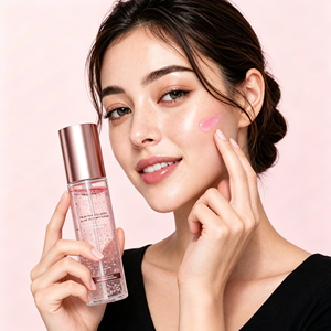 Sérum en gelée de collagène rose PDRN à étiquette privée OEM, brume hydratante pour le visage, spray boostant l'éclat, logo personnalisé - Product Image 2
