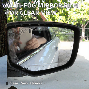 Película impermeable universal para espejo retrovisor, pegatina transparente antivaho y antirreflectante para ventana de coches - Product Image 5