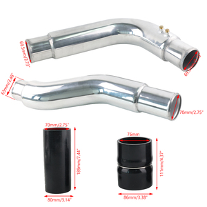 Kit de Mangueras para Intercooler de 3 Pulgadas (Lado Frío) |   Compatible con Dodge Ram 5.9L Cummins Diesel de 2003-2007 |   Tubo de Carga Turbo Negro ICP006-S - Product Image 6