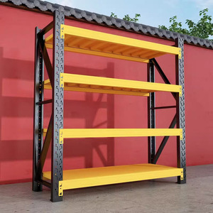 Multilayer Storage <b>Rack</b> 178cm High Adjustable 4 Layer Plywood Shelf For Factory Warehouse Supermarket - Product Image 1