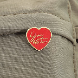 Эмалированная брошь в виде сердца - Product Image 3