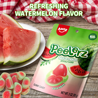 Bonbons à peler Amos Peelerz, saveur pastèque, halal, bonbons gélifiés aux fruits pelables