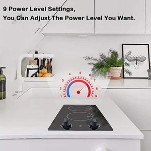 Table de cuisson à induction intégrée à double brûleur 220-240V, plaque de cuisson électrique de 12 pouces - Product Image 4