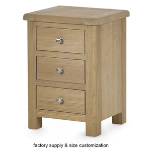 Ferme rustique <span class=keywords><strong>pas</strong></span> <span class=keywords><strong>cher</strong></span> <span class=keywords><strong>table</strong></span> <span class=keywords><strong>de</strong></span> <span class=keywords><strong>chevet</strong></span> en bois naturel avec <span class=keywords><strong>3</strong></span> <span class=keywords><strong>tiroirs</strong></span> pour chambre - Product Image 2