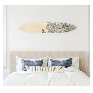 Beach House Coastal Home Decor Nautical Surfboard Wall Art Wave Surfboard