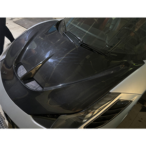 Kit de decoración protectora para el capó del motor de fibra de carbono para Ferrari 458, modificación y actualización de automóviles 2011-2016 - Product Image 5