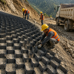 Geocelda de HDPE 100% Virgen de Instalación Rápida Taurus, Estándar ASTM para Construcción de Carreteras, Muros de Contención y Estabilización del Suelo - Product Image 5