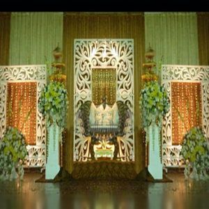 DSTEXPORTS New Design Modern Wedding Stage Fiber <b>Backdrop</b> Panels Flowered <b>Backdrop</b> Panel Stylish Wedding Photo <b>Frame</b> <b>Backdrop</b> - Product Image 1