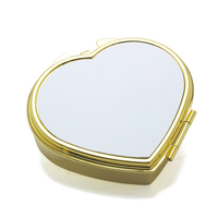 Boîte de rangement DIY par sublimation pour médicaments, sel, épices, vitamines, comprimés, sucre, miel, avec miroir et compartiment en forme de cœur