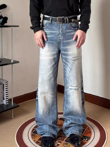 Jeans da Uomo Morbidi con Cuciture Silenziose e Dettagli, Vestibilità Larga, Fornitore Whisper - Product Image 3