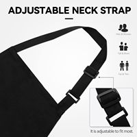 Logo personnalisé Promotion Imperméable Femmes 2 Poches Bavoir Uni Tabliers Bleu Marine pour Cuisine Cuisine Restaurant Dessin BBQ