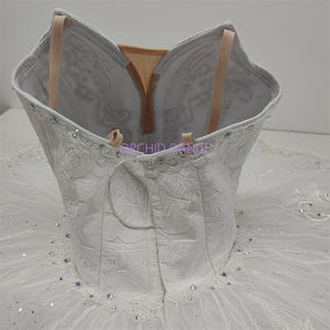 บัลเล่ต์มืออาชีพสีขาว9-12ชั้นของเด็กผู้หญิงชุดการแสดงสำหรับผู้ใหญ่ - Product Image 5