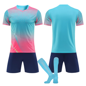 เสื้อฟุตบอลฤดูกาลใหม่ เสื้อฟุตบอลสั่งทำพิเศษ คุณภาพสูง ตราสโมสรซิลิโคน ดีไซน์แบบซับลิเมชั่น เสื้อฟุตบอลย้อนยุค - Product Image 3