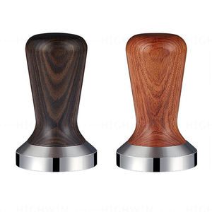 Prensador de Café Highwin de Acero Inoxidable de Grado Alimenticio de 51-58 mm con Mango de Madera para Baristas - Product Image 6