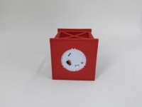Lanterne LED compacte rouge en plastique, sans flamme, à lumière vacillante, mini lanterne mignonne pour la maison, les mariages, le Ramadan, la décoration de Noël