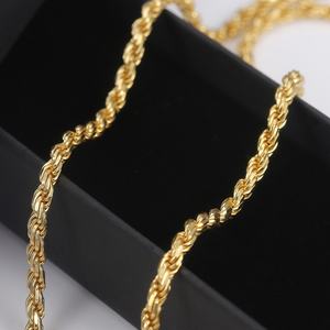 Collier à maillons en argent 925 plaqué or jaune personnalisé MS-506 - Product Image 5